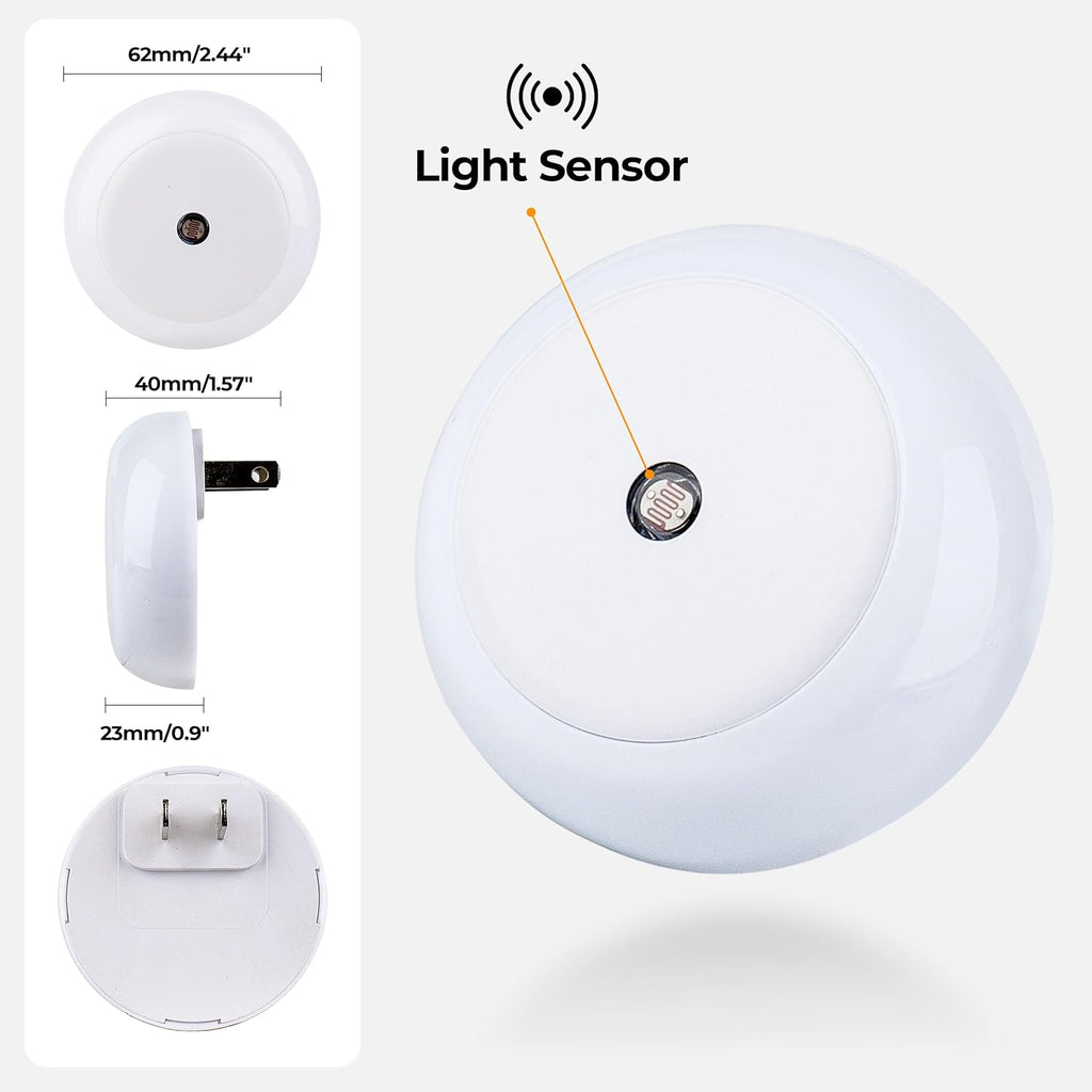Night Lights Plug into Wall 6Pack, Plug in Nightlight Dusk to Dawn