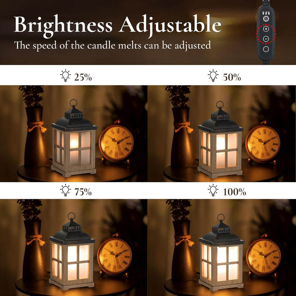 Wax Melt Warmer with Timer, Lantern Candle Warmer Farmhouse