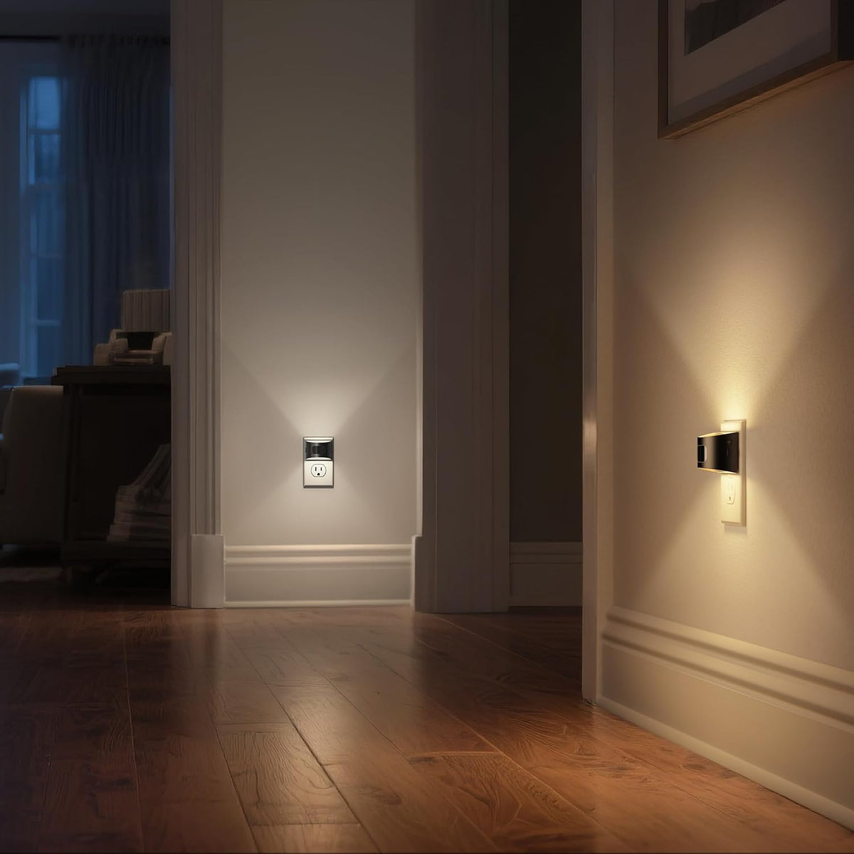 DORESshop Motion Sensor Night Light, Night Lights Plug into Wall, 3CCT