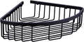 304 Stainless Steel Shower Caddy Corner Basket Shelf Bathroom Organizer Wall Mounted Storage, Matte Black Plated Finish Heavy Duty