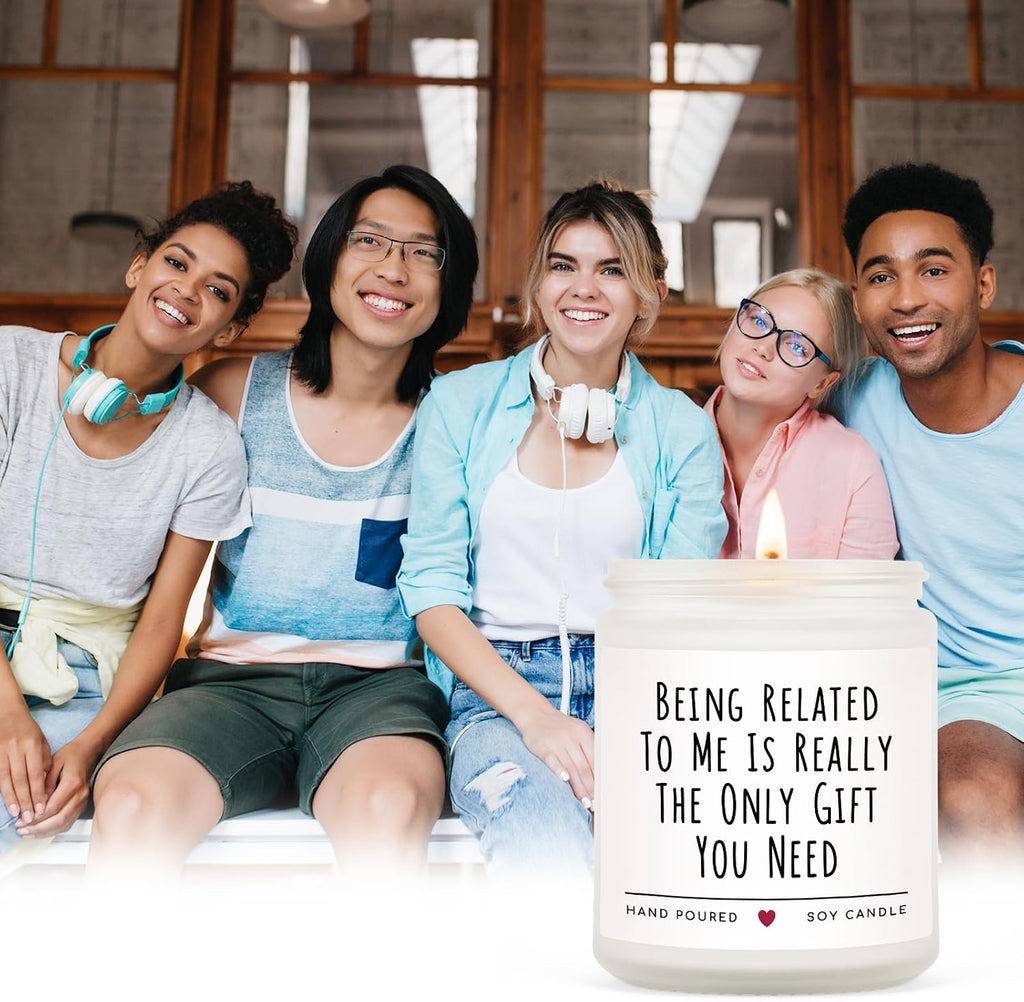 Funny Gifts for Brother, Brother Birthday Gifts, Brothers Gift from Sister, Soy Wax Lavender Candles for Siblings, Sister, Nephew, Friends