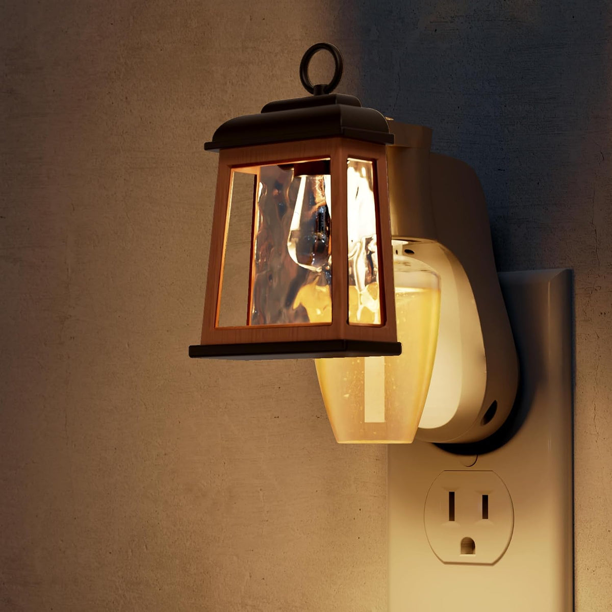 L LOHAS LED Wall Fragrance Plug in Night Light, Fits Standard Wall Fragrance Refills, 0-100LM Adjustable Brightness, 90°Rotary Plug Essential Oil Diffuser for Hallway, Bathroom