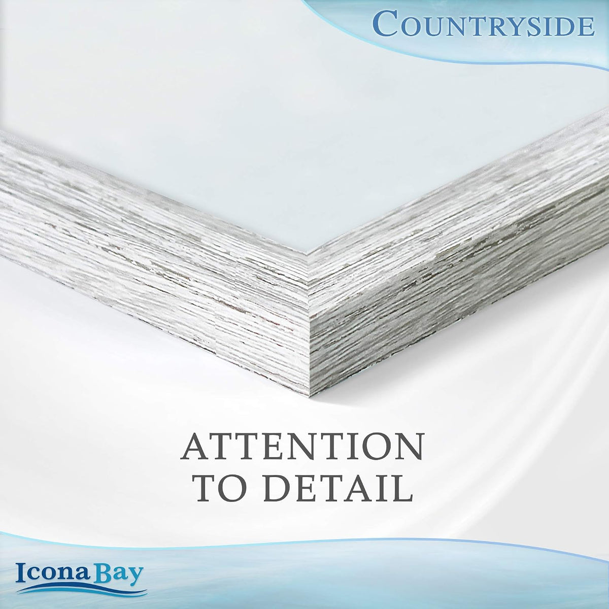 Icona Bay 4x6 Picture Frames (Speckled Gray, 6 Pack), French Country Style Picture Frame Set, Wall Mount or Table Top, Countryside Collection