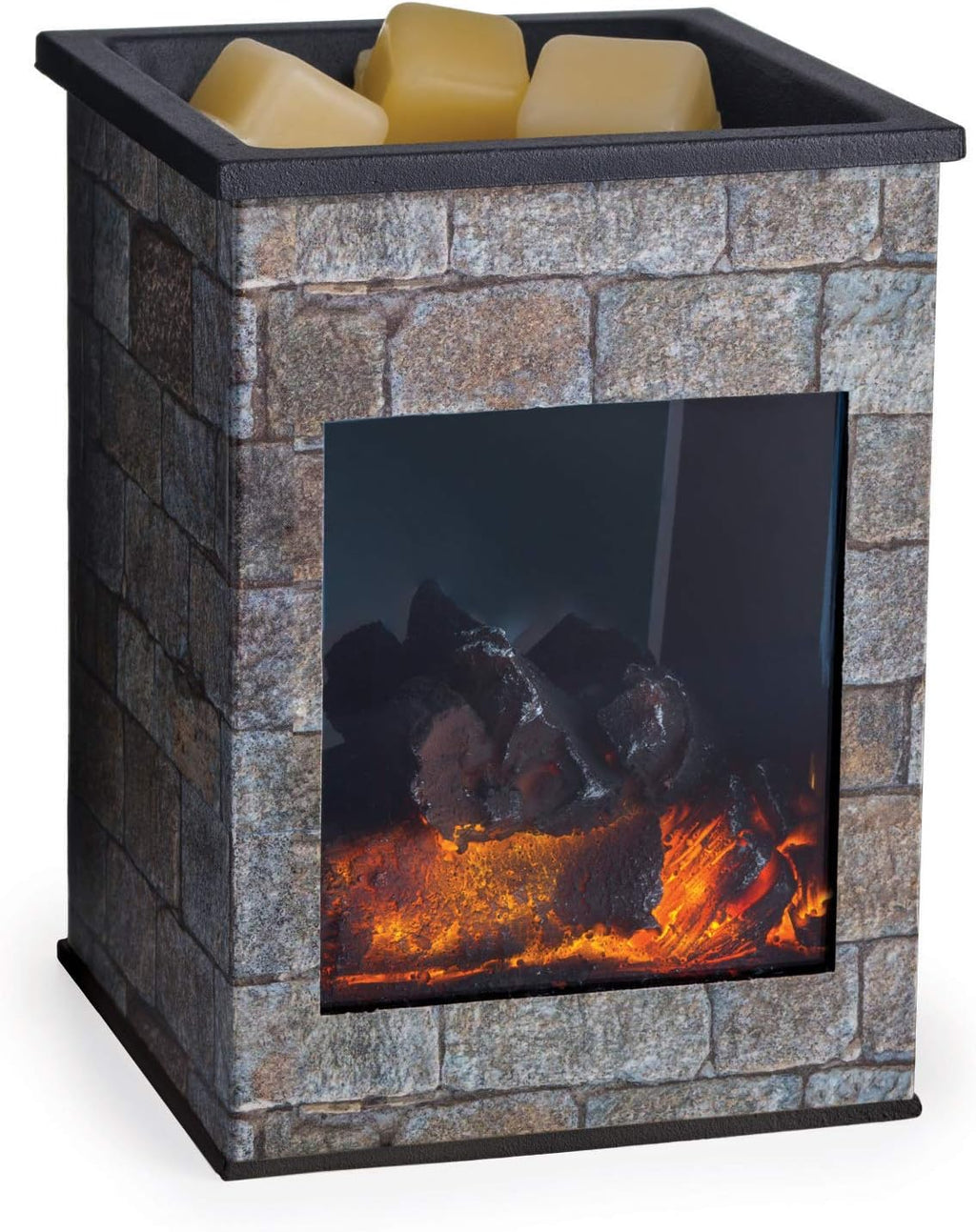 Candle Warmers ETC. Illumination Fragrance Warmer- Light-Up Warmer for Warming Scented Candle Wax Melts and Tarts or to Freshen Room, Grey Hearthstone
