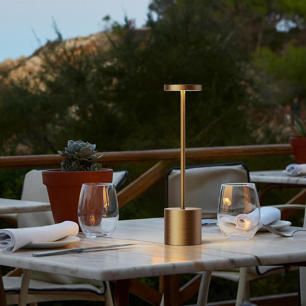LED Cordless Table Lamp Rechargeable,Battery Powered Outdoor Lights