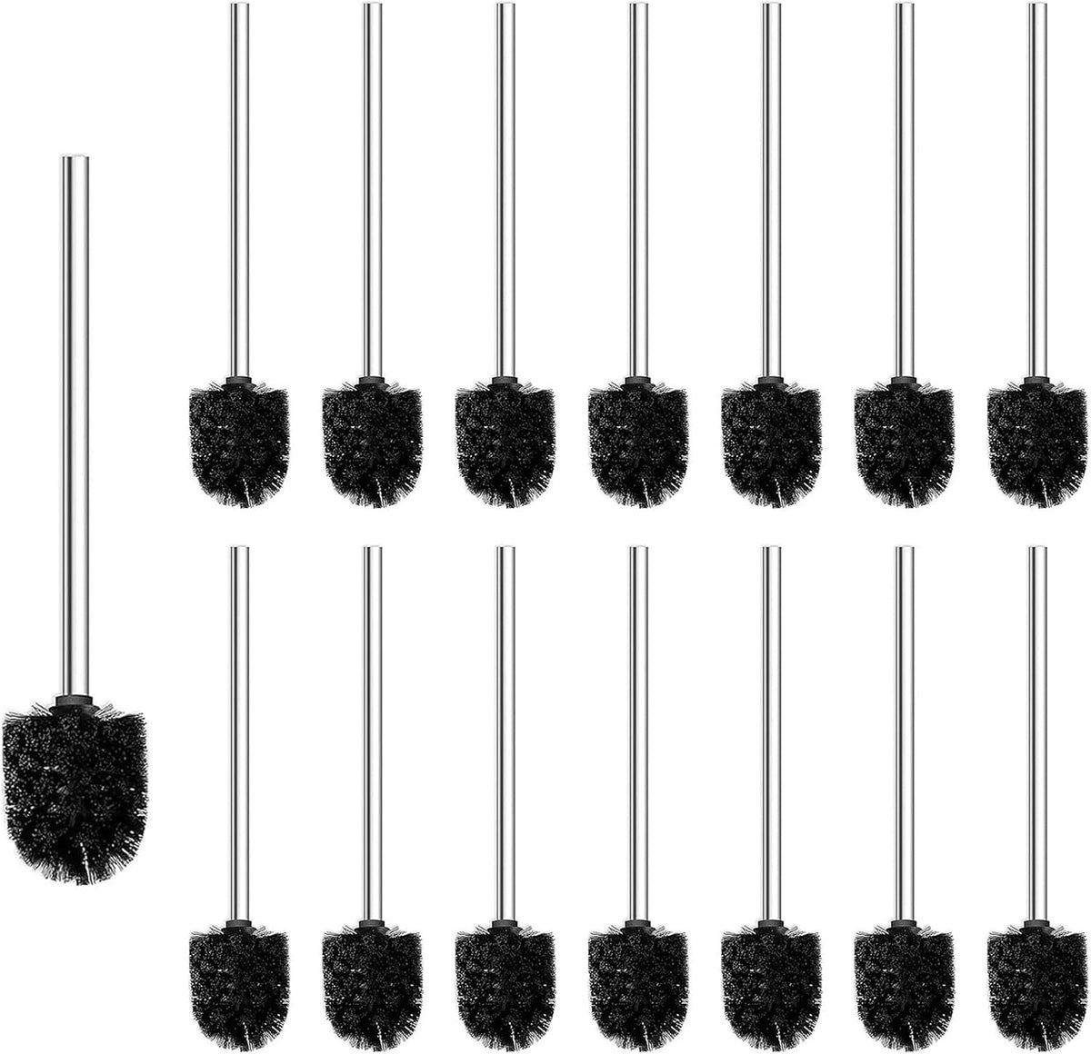 15pcs 14.76 inch Toilet Brush Bulk Toilet Bowl Brush Replacement