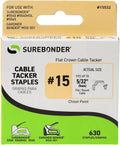 #15 Flat Crown Cable Tacker Staples - 630 ct.