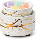 PALANCHY Wax Melt Warmer Ceramic 3-in-1 Oil Burner Electric Candle Wax Warmer Burner Melter Fragrance Warmer for Scented Waxs Home Office Bedroom Aromatherapy Gift & Decor