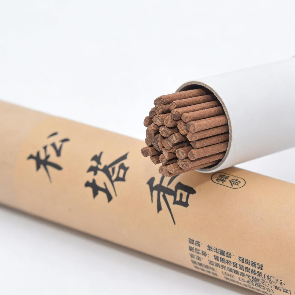 Pine Cone Incense Sticks, Natural-Handmade Low Smoke Natural Charcoal Free Non Toxic Temple Aroma Aromatherapy Meditation Calming Stress Relief Relaxation Yoga Zen, Approx 150 Count 3 Pipe