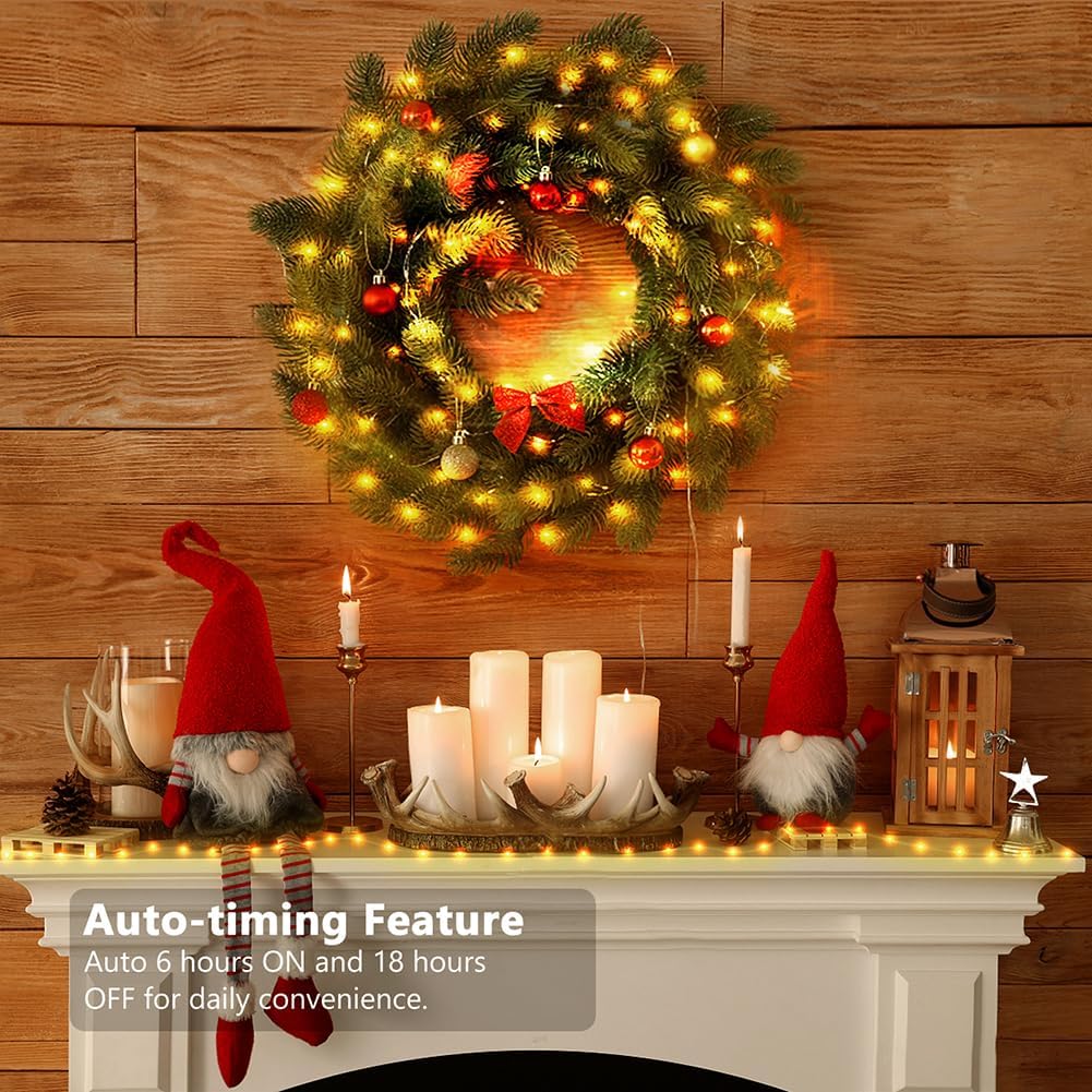 4 Pack Fairy String Lights Battery Operated with Auto Timer