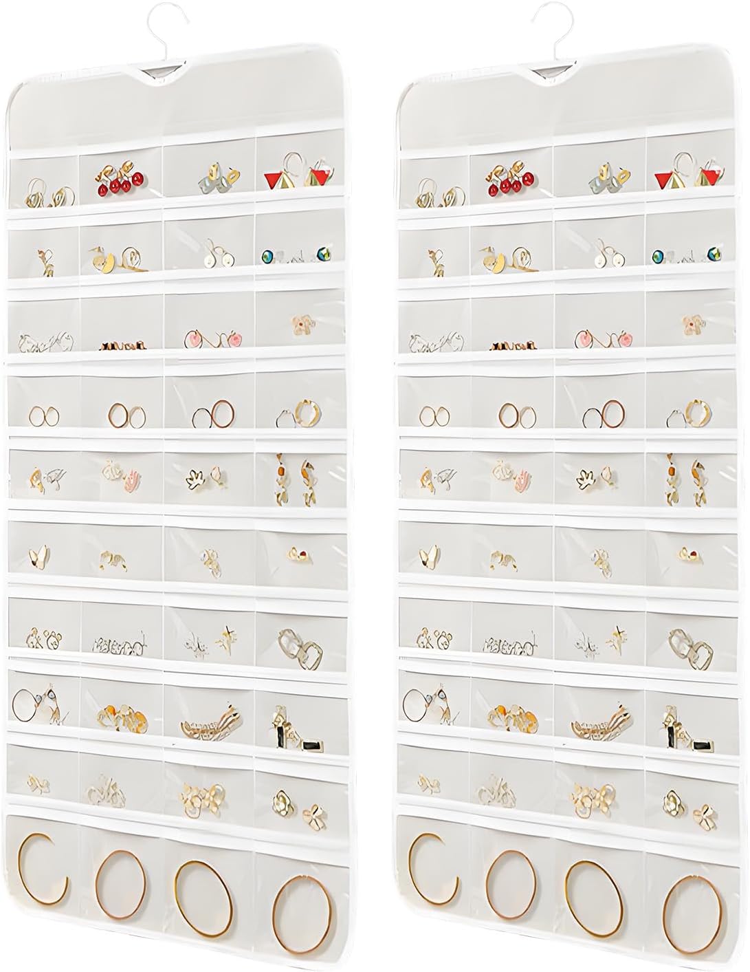 80 Pockets Hanging Jewelry Organizer