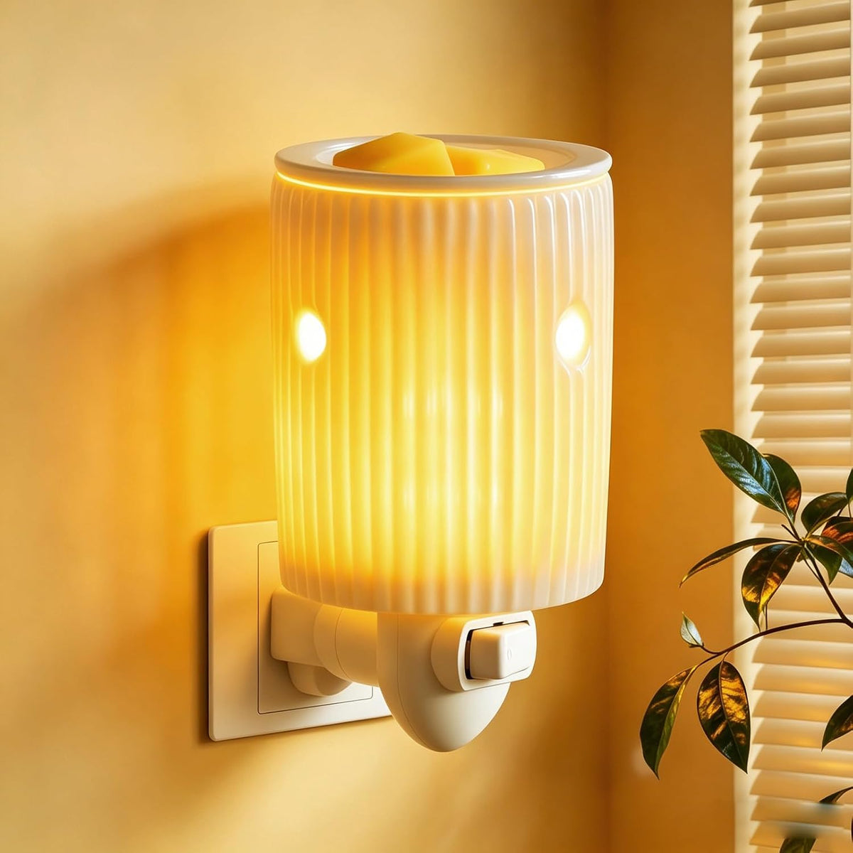 Plug in Wax Warmer Burner Electric Outlet Wall Plug-in Electric Wax Melt Warmer for Scented Melts Essential Oil Home Decor Gifts for Women Strips