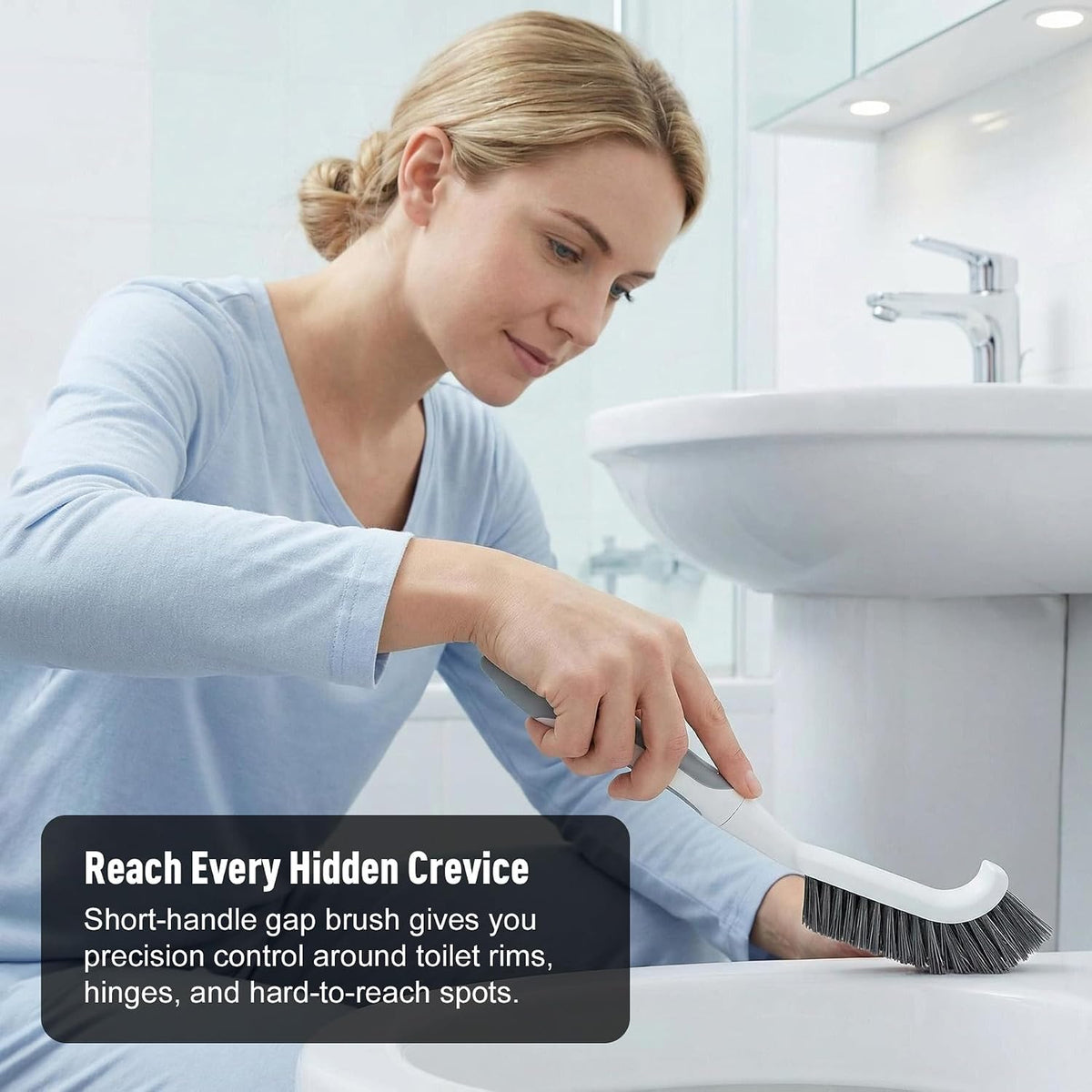 CLEANHOME 3 Pcs Scrub Brush,Multifunctional Cleaning Brush Set