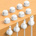 Lamicall 12Pack Rotating Cord Organizer, Desk Office Nightstand Accessories