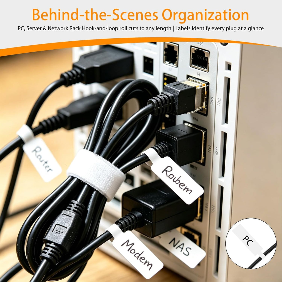 Cable Management Gaming Desk Organizer Kit 89PCS