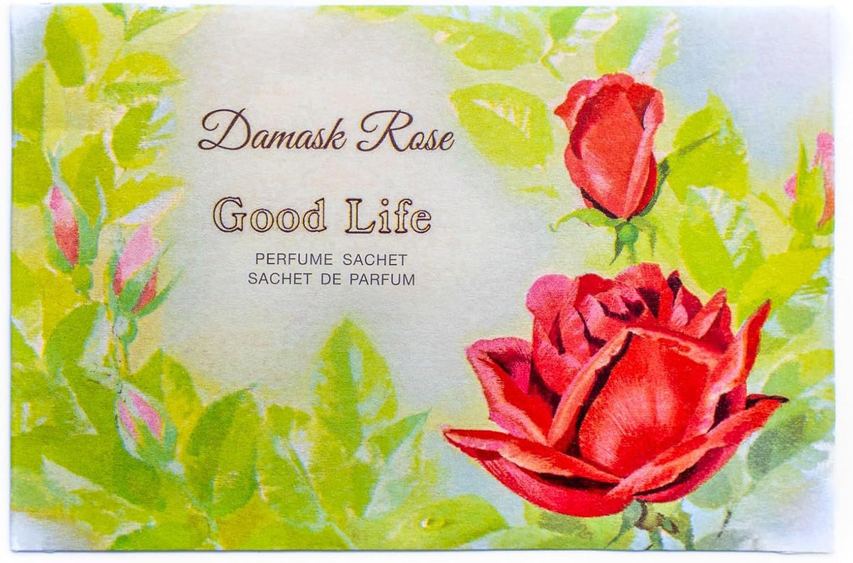 Good Life Damask Rose Scented Sachets | Designed in New Zealand | 12 Sachets