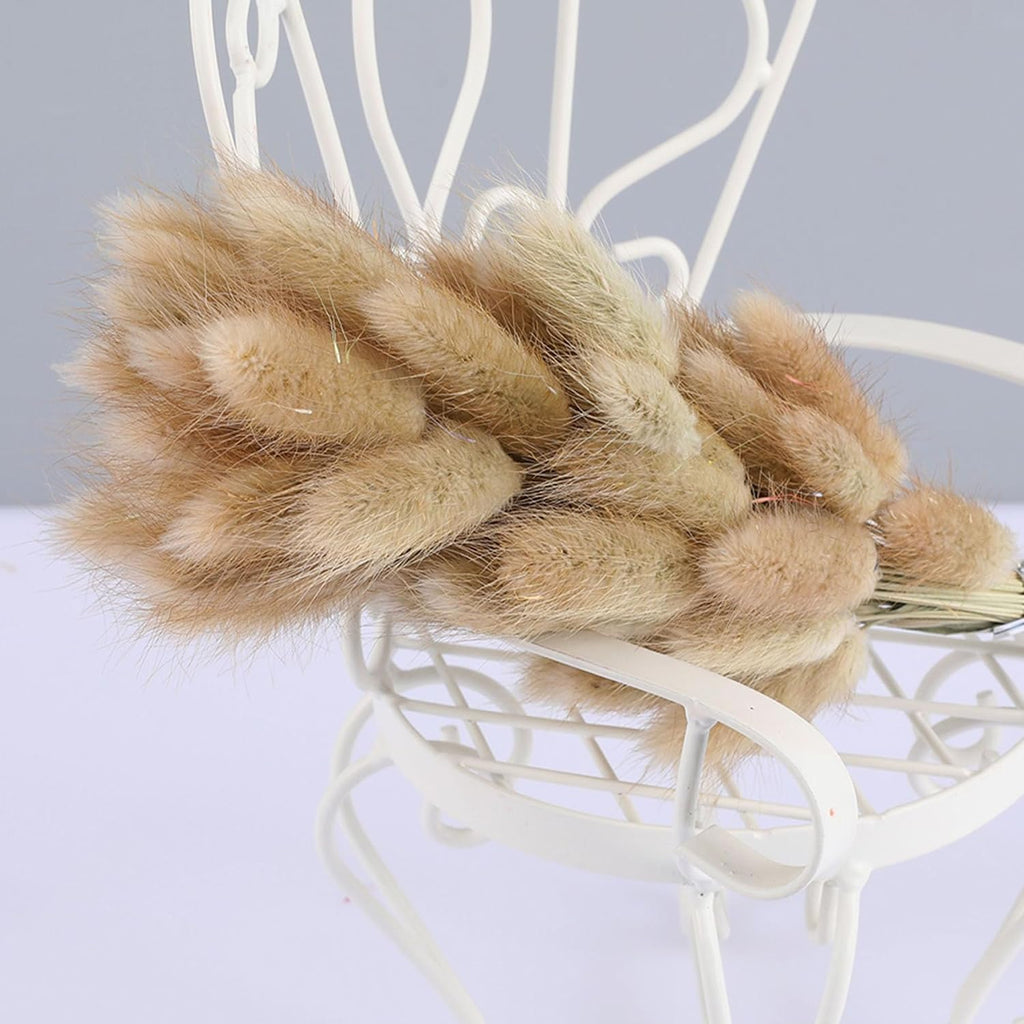 Brown Bunny Tails 120Pcs 17Inch Dried Grass for Boho Wedding Vase
