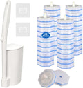 Disposable Toilet Brush & Holder Set, 40 Toilet Cleaner Refills for Clorox