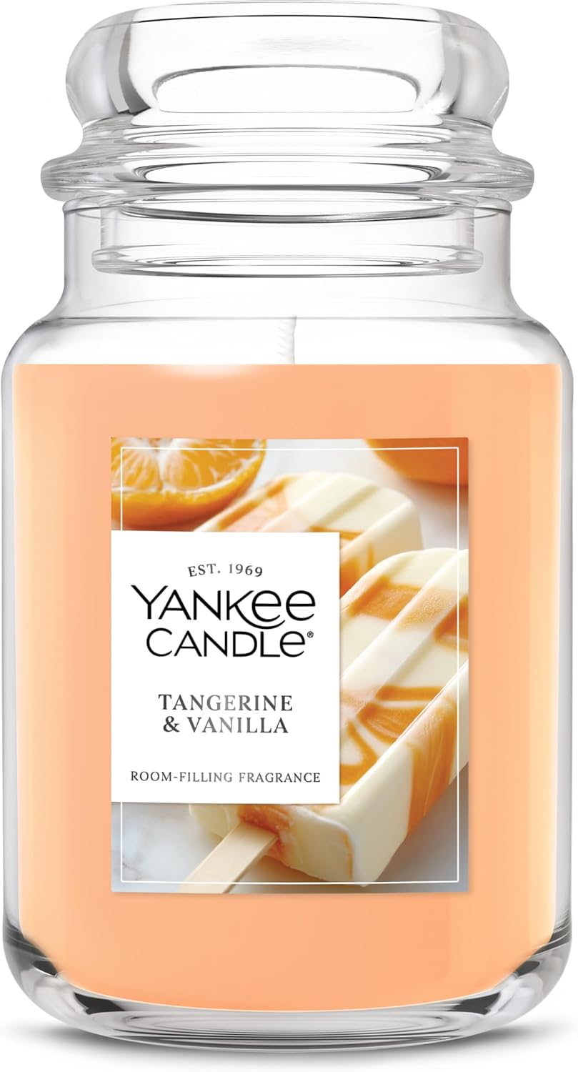 Yankee Candle Tangerine & Vanilla Scented Candle, 22oz Large Jar