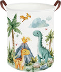Dinosaurs Baby Laundry Hamper,Collapsible canvas laundry basket,Dinosaur Baskets for Boys,Dragon dirty clothes basket(Roaring dinosaur)