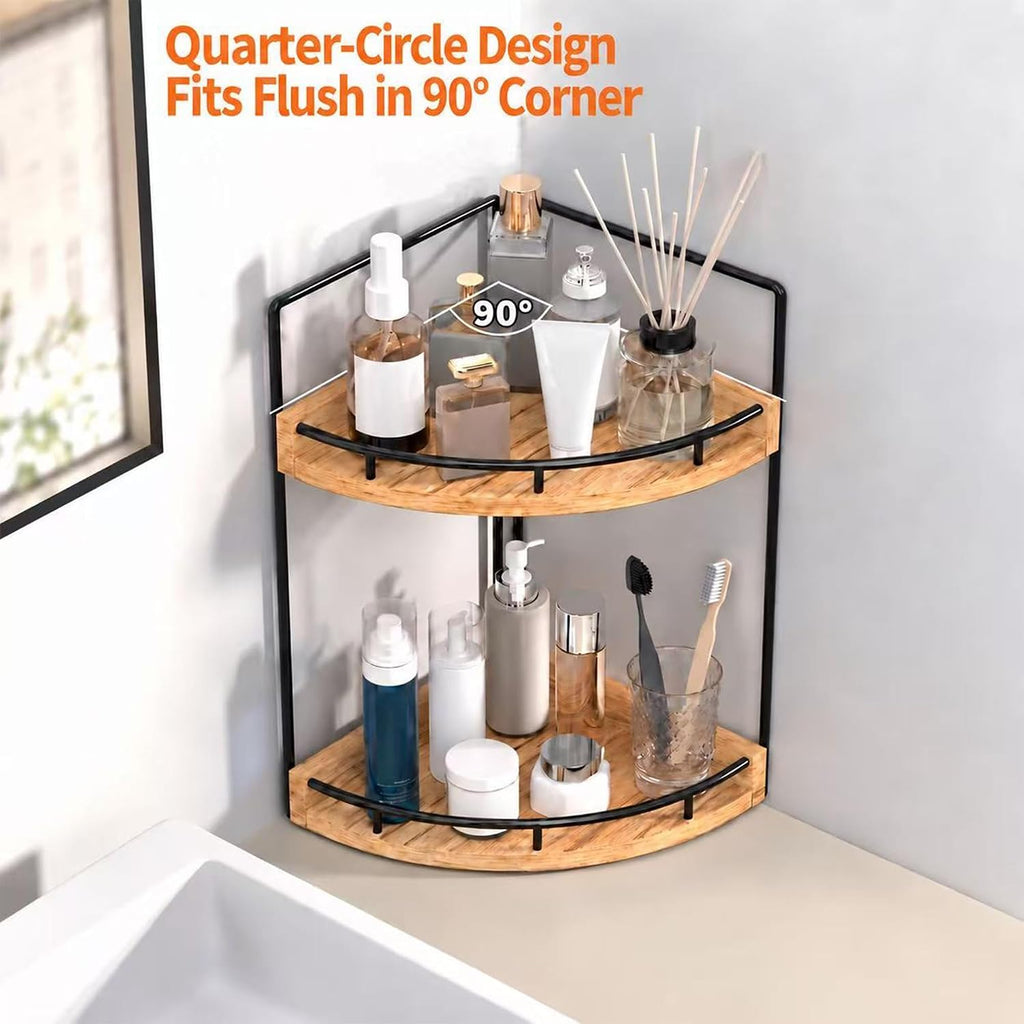 Dorhors Corner Bathroom Counter Organizer,Vanity Countertop Storage Shelf