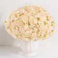 U'Artlines Mini Ranunculus Artificial Flowers Bouquet 20 PCS Creamy
