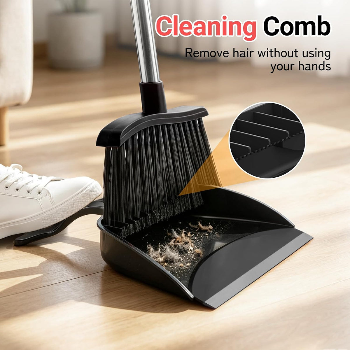 SetSail Step-on Dustpan with Rubber Lip 12-inch Wide Large Dustpan 2 Pack