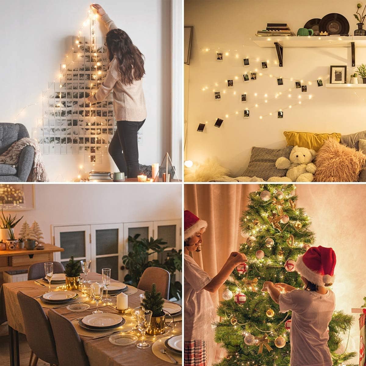 Lighting EVER Fairy Lights Plug in, 33ft 100 LED String Lights with Switch