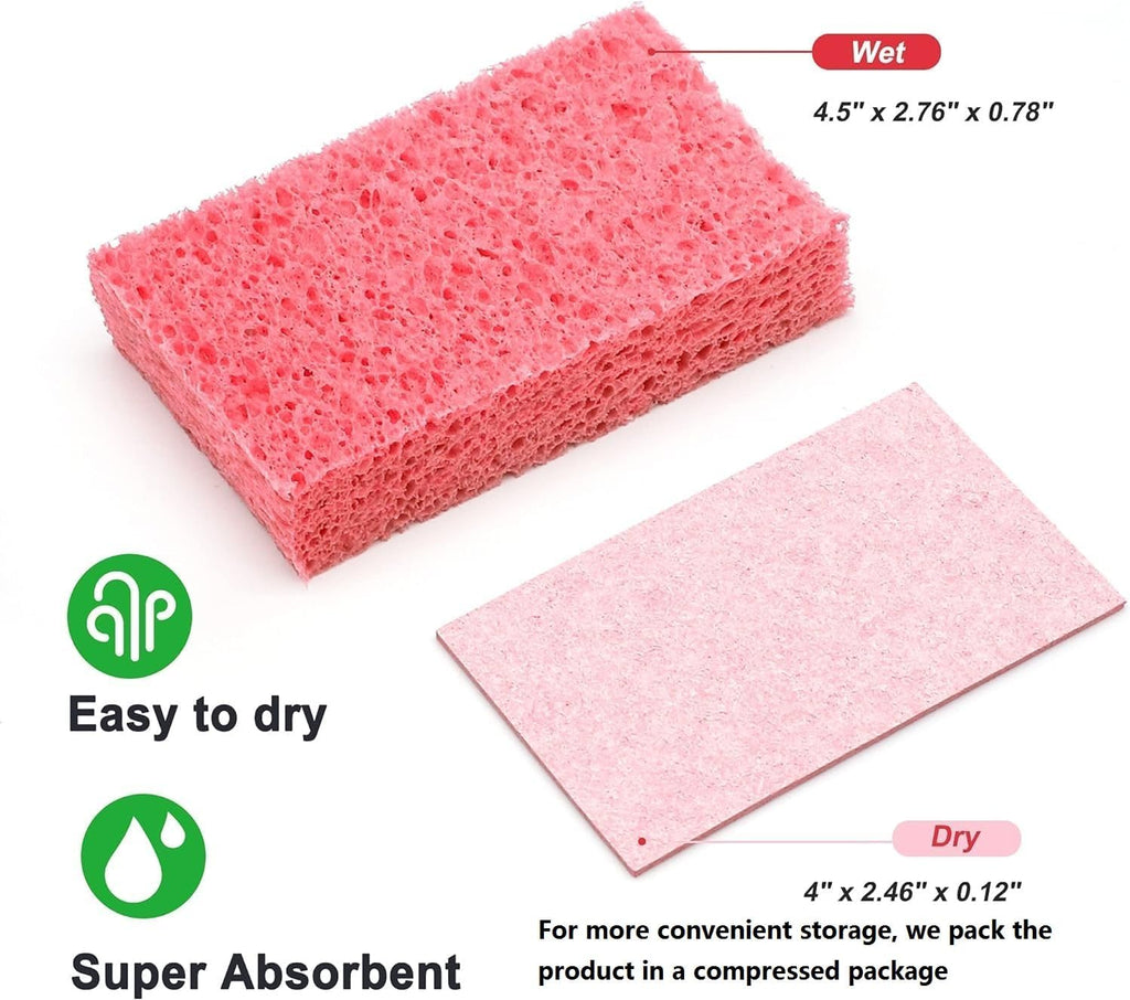 ARCLIBER 36 Pack Colorful Cellulose Sponges Non-Scratch for Kitchen