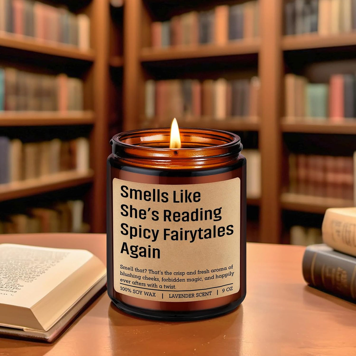 LEADO Candle, Spicy Book Lover Gifts for Women, Romantasy Book Lovers Gifts