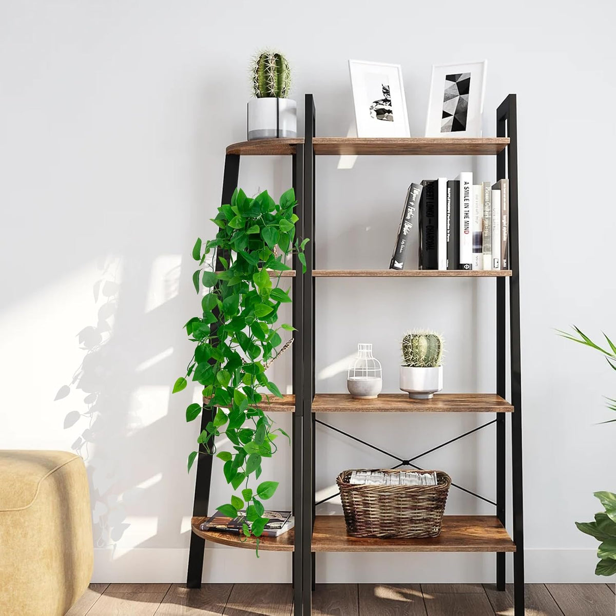 Freyalife Fake Hanging Plants for Room Decor,1pcs Artificial Potted Plants Vines for wall Home Office Aesthetic Living Kitchen Bathroom Coffee Table Shelf Indoor Outdoor Farmhouse Patio Decorations