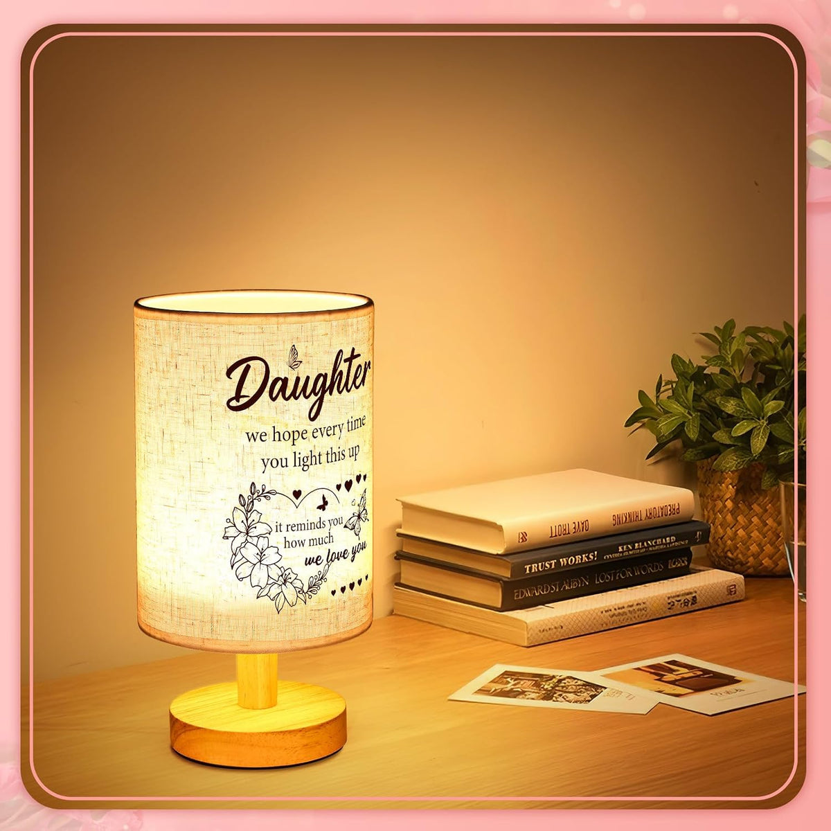 Linkax Christmas Birthday Gifts for Daughter from Mom Dad Night Light Lamp