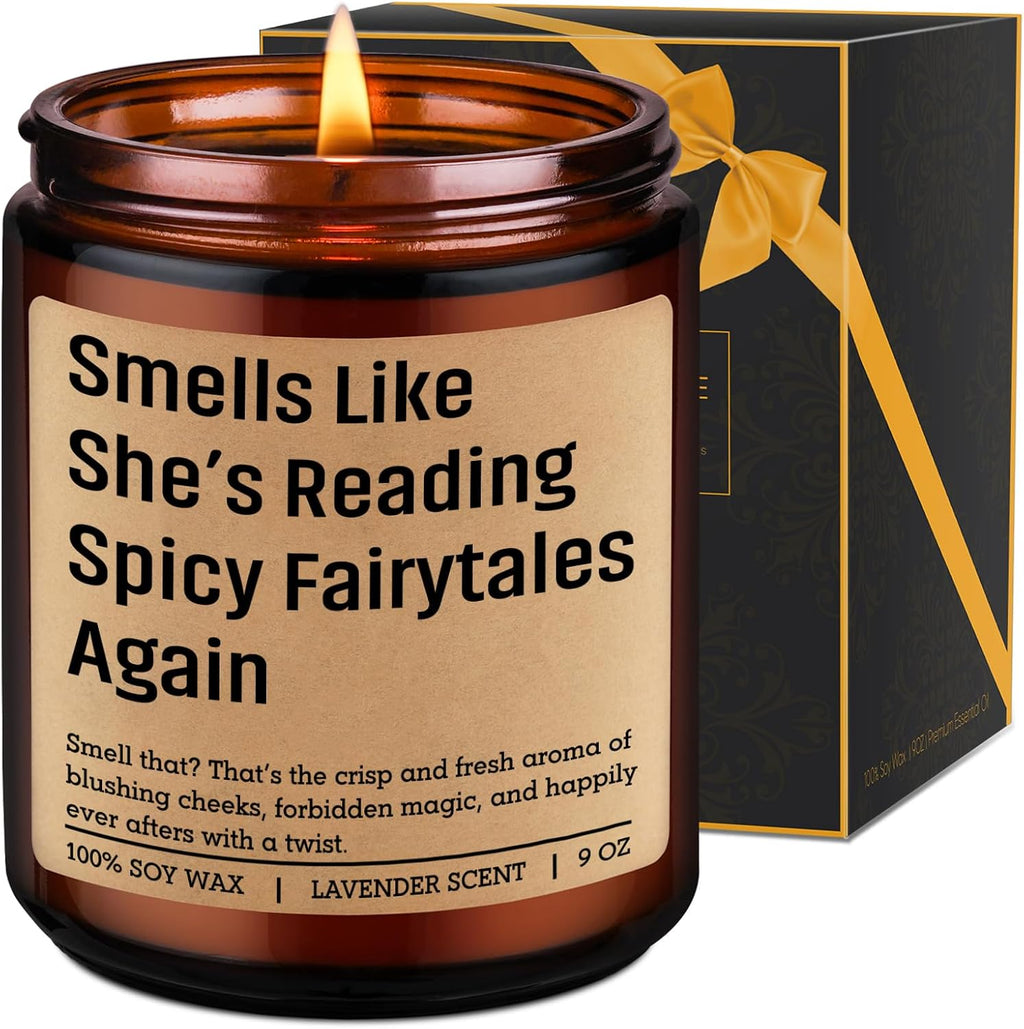 LEADO Candle, Spicy Book Lover Gifts for Women, Romantasy Book Lovers Gifts