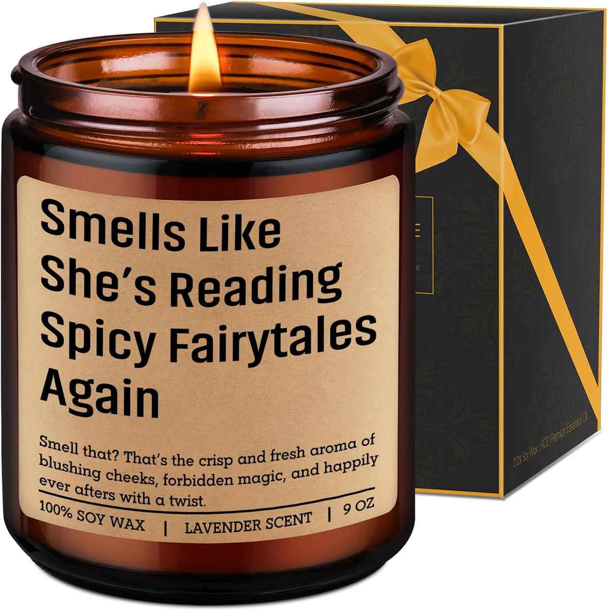 LEADO Candle, Spicy Book Lover Gifts for Women, Romantasy Book Lovers Gifts