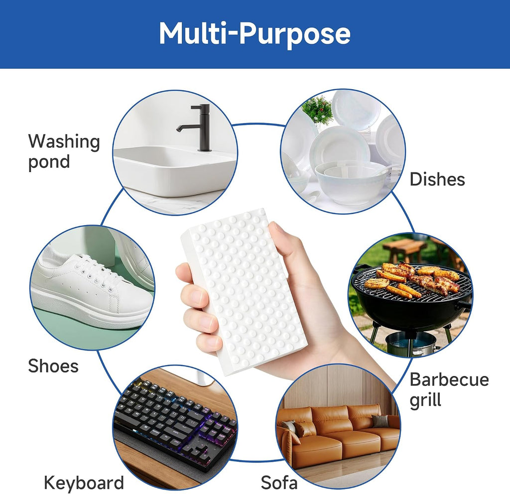5X Extra Durable Magic Sponge Cleaning Eraser，20 Pack Melamine Sponge