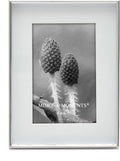 6x8 Silver Shadow Box Metal Picture Frame with 4x6 Photo Mat
