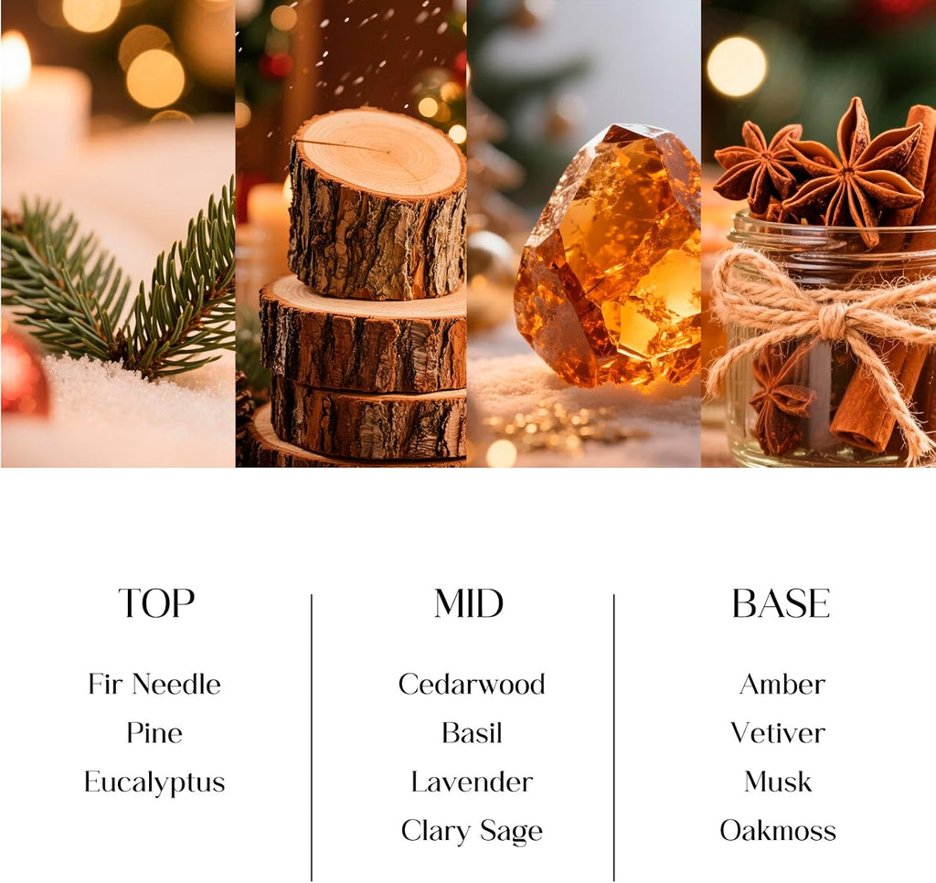Clesh Reed Diffuser Set, 6.7 oz Cedar Scented Diffuser with Sticks, Home Fragrance Reed Diffuser for Bathroom Shelf Decor