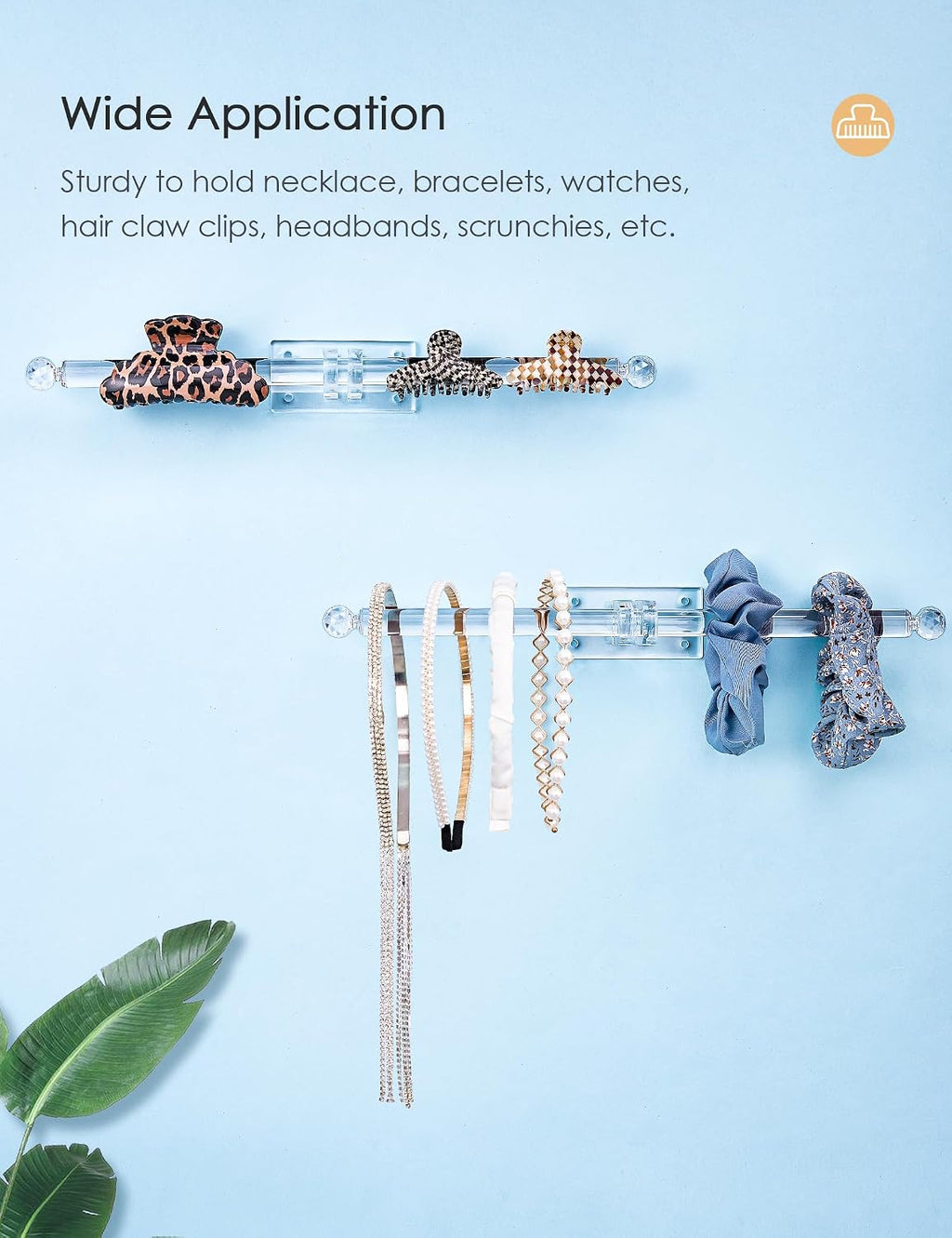 Heesch Headband Holder, Bracelet Holder, Acrylic Necklace Holder