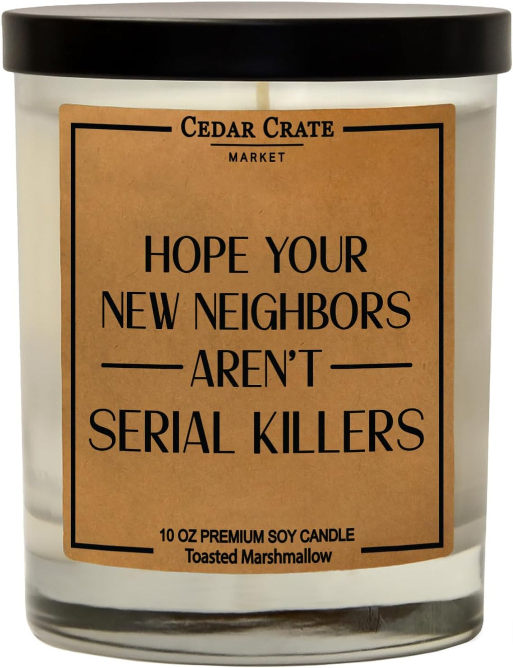 House Warming Gifts New Home - Funny Housewarming Gifts for Women, Men - Small, New Old House, First Apartment, Hello Neighbor, Closing for Buyers, Welcome Decorations, 100% Soy Candle