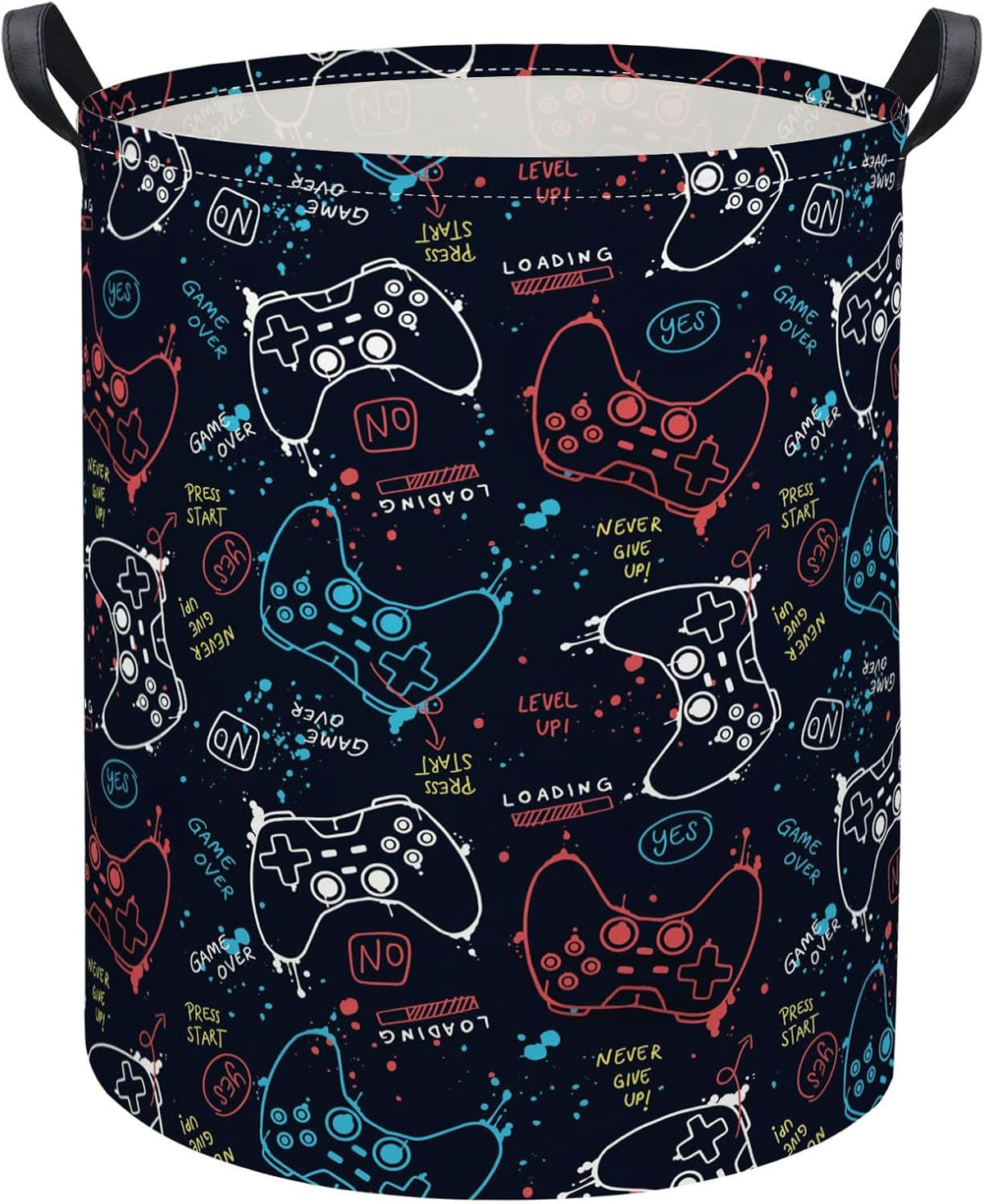 Kids Laundry Basket Baby Hamper for Nursery Storage Bin Organizer (Game)