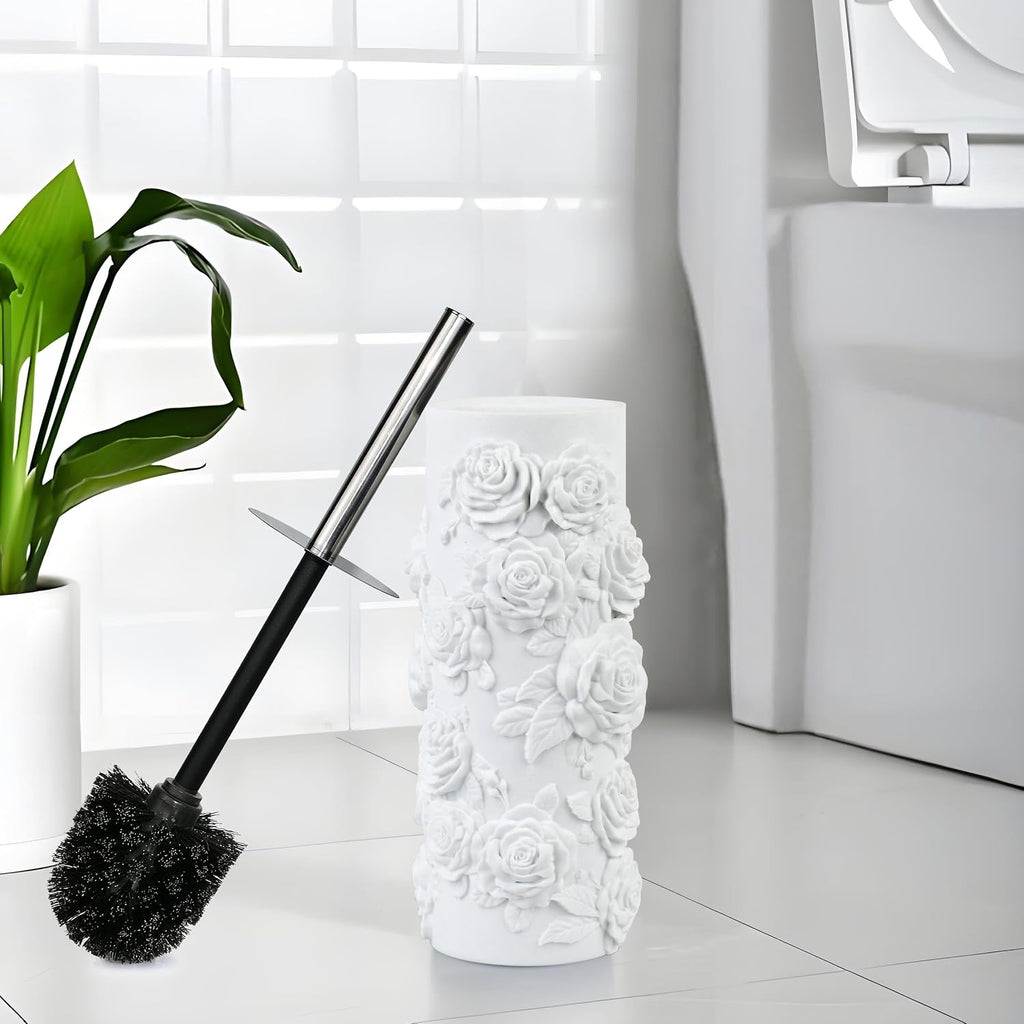 Toilet Brush and Holder Set for Bathroom, Stylish and Durable Cleaning Tool with Modern Design, Compact for Efficient Cleaning