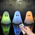 Halloween Ghost Flameless Candles Color Changing with Remote Timer