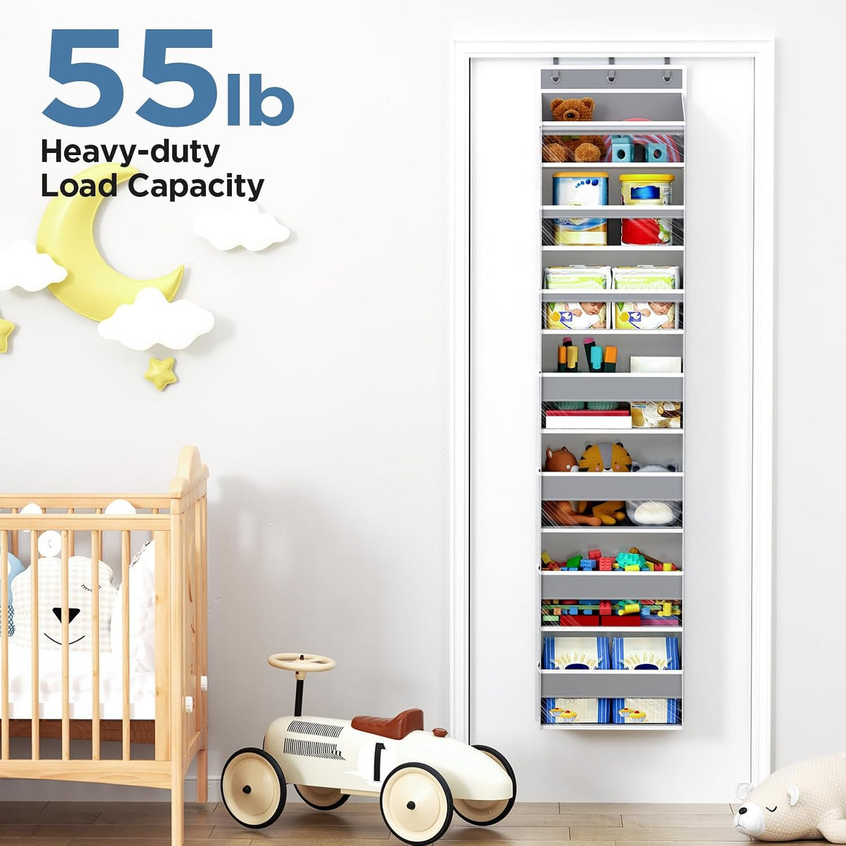 Mefirt Over The Door Organizer, 7 Tier Door Hanging Organizers