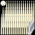 Reginary 48 Pcs Flameless Taper Candles with 4 Remote,Ivory,9.65 Inches