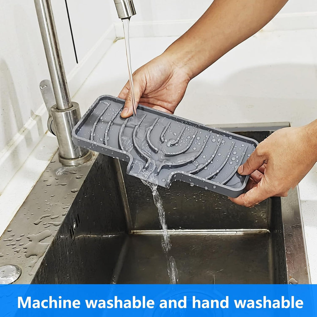 Sponge Holder for Kitchen Sink,10"x 4",Dish Sponge Holder Soap Tray
