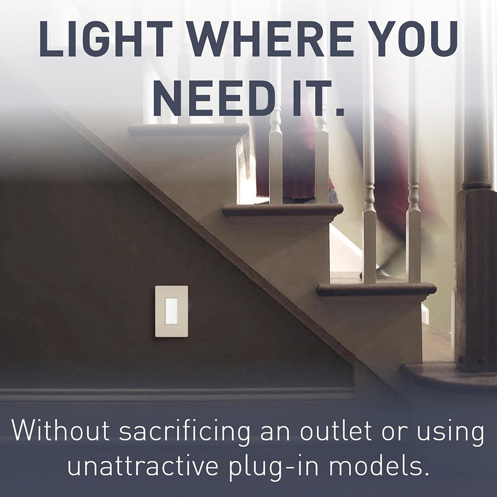 Legrand radiant 15 Amp Full 5-Level LED Night Light Outlet Tri-Color