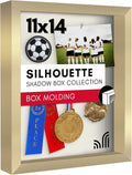 Americanflat 11x14 Shadow Box Frame - Engineered Wood - Gold