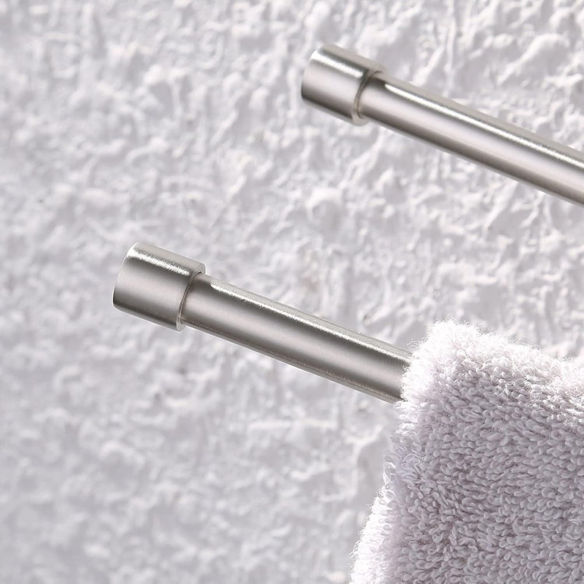 KES Bathroom Towel Bar 13.8 Inch, Swing Out 2-Arm, Wall Mounted