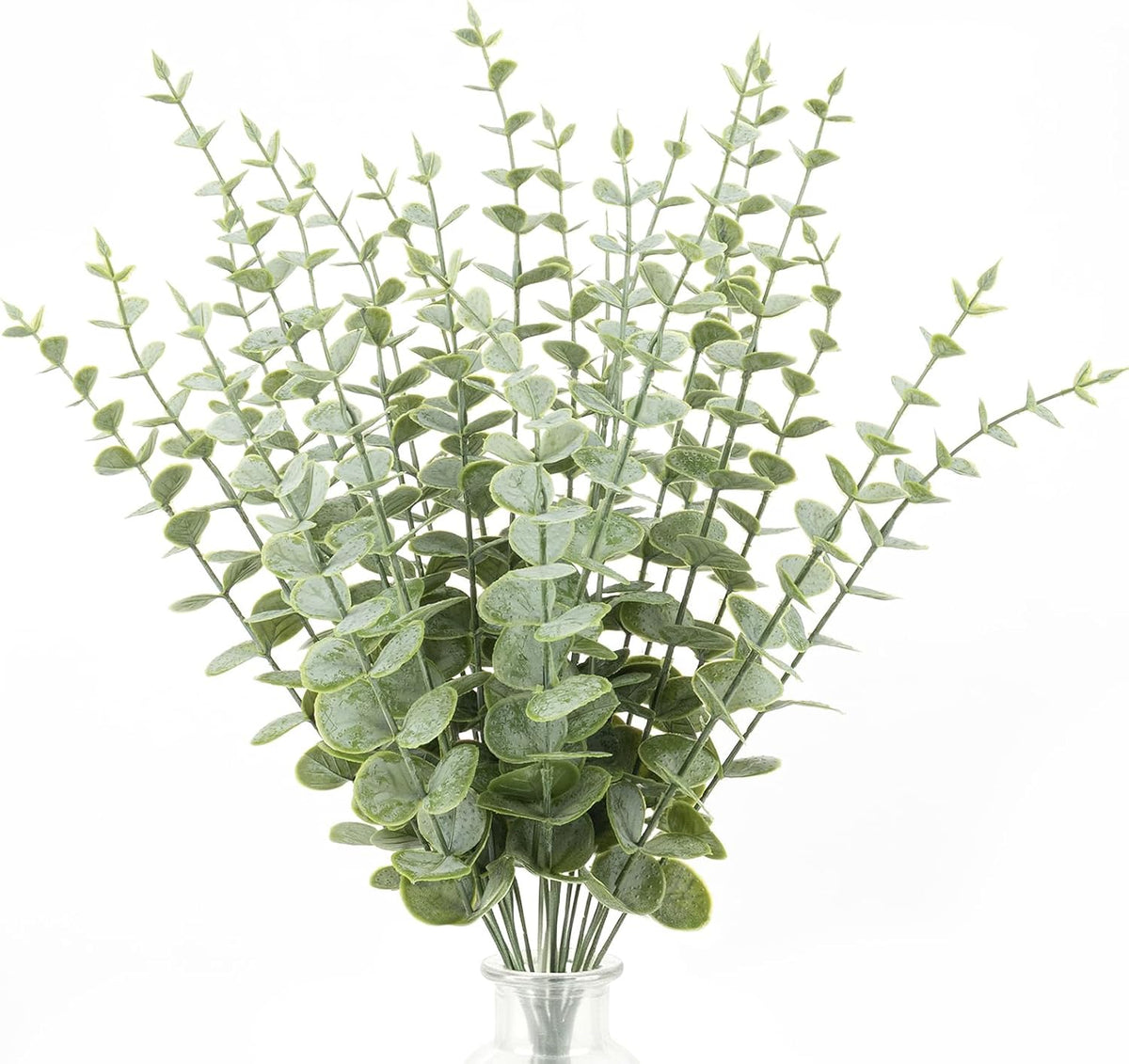 CLEANGOR Artificial Eucalyptus Stems (24, Green)