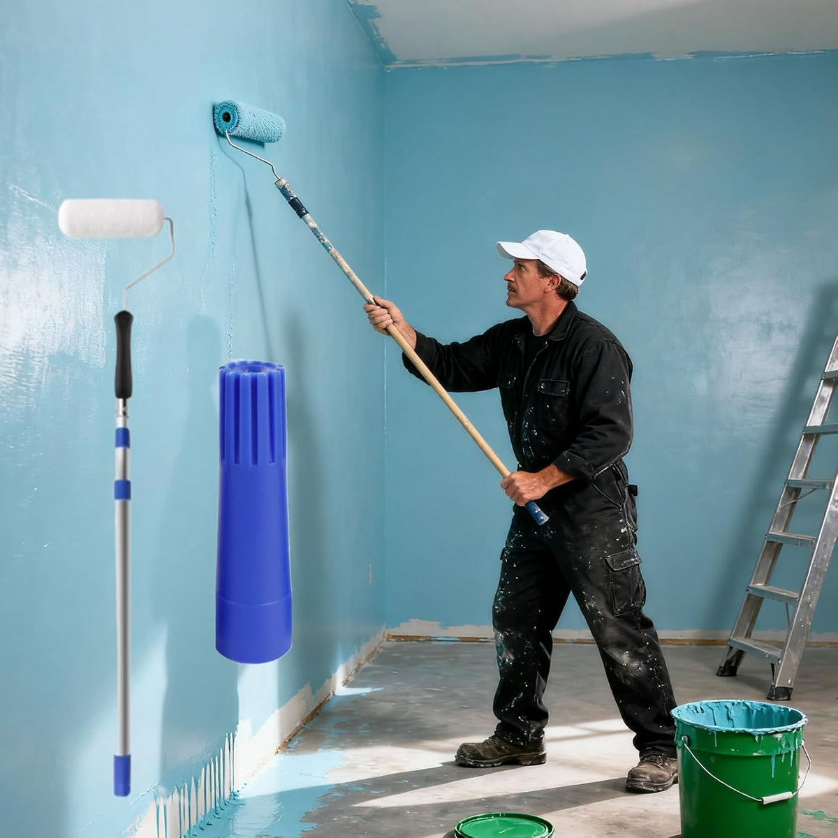 3 Pcs Blue Squeegee Adapter